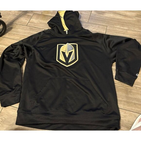 Champion VEGAS GOLDEN KNIGHTS Pullover Pouch Pocket Hoodie Men L New with Tags - Picture 2 of 6